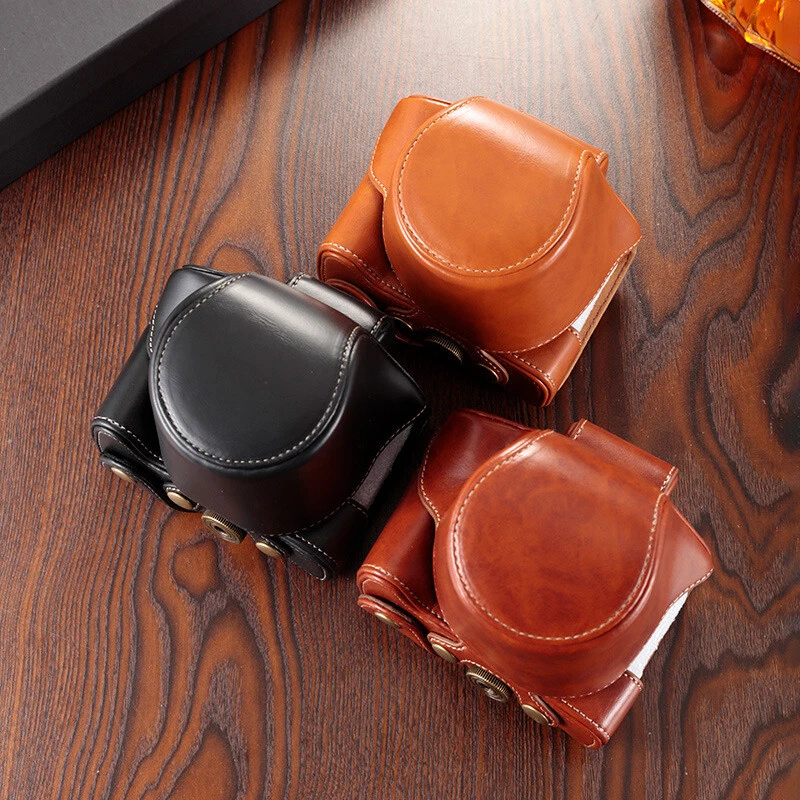 PU Leather Camera Case Bag Cover For Canon PowerShot G9X/II G7X2/G7X3 M50 II R50 - Image 1 of 4