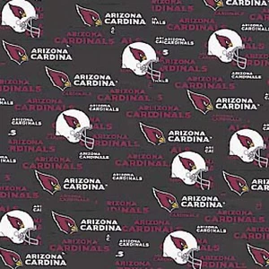 BTHY NFL Arizona Cardinals Football Logo Helmet Cotton Fabric By 1/2 YARD 6239 - Picture 1 of 1