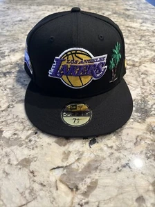 Los Angeles Lakers 2020 Champions Pamtree Fitted Hat Size 7 1/2 NEW - Picture 1 of 3