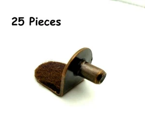 Venticinque (25) Staffe di Supporto Imbottite in FELTRO Bronzo Antico a Forma di L 1/4" - Foto 1 di 3