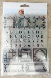 NIOP Martha Stewart Briefmarken "CLEAR MONOGRAM AND FRAME STAMPS" #M331023 - Bild 1 von 3