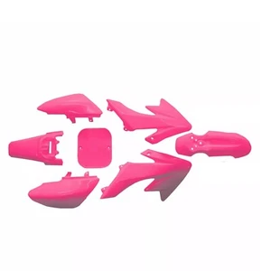 Kit carrocería plástico Honda XR 50 CRF 50 125 SSR SDG107 Dirt Pit Bike guardabarros rosa - Imagen 1 de 6