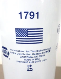 NAPA Gold 1791 Filtro olio Made in USA - Foto 1 di 5