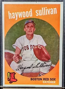 1959 Topps Baseball Haywood Sullivan White Back #416 Boston Red Sox EX - Picture 1 of 2