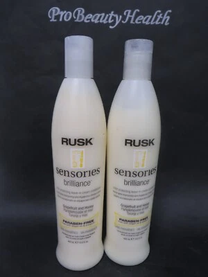 RUSK BRILLIANCE Parabern Free Color Protecting Conditioner 13.5 oz 2 bottles - Image 1 of 2