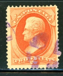 US Scott # 178 - Used - RARE Purple X Road Cancellation (21-C223) - Picture 1 of 1