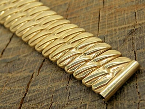 Vintage NOS Unused Watch Band Expansion Gold Filled 16mm Bellavance Inc. - Picture 1 of 3