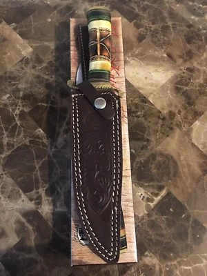 Cuchillo Bowie Chipaway Cutlery 12". Mango de hueso marrón y amarillo. CW-3983BRB/YB. Foto 1 de 3