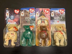 New Sealed Complete Set of 4 Ty Beanie Baby Bears Collectible McDonald’s 1999 - Picture 1 of 9