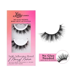 Pestañas autoadhesivas 3D Lilly Lashes, sin necesidad de pegamento para pestañas, calor corporal negro - Imagen 1 de 6