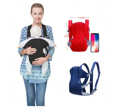 Infant Baby Carrier Wrap Sling Newborn Backpack Breathable Ergonomi Adjustable - Image 1 of 4