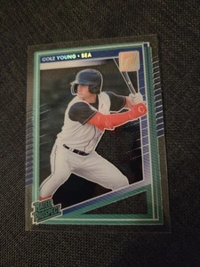 2025 Donruss Clearly Rated Prospect #152 Cole Young Acetate SP Mariners - Picture 1 of 2