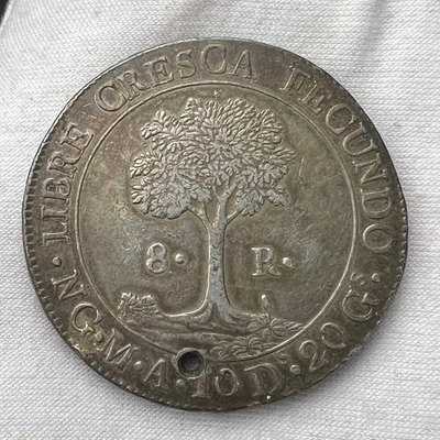 1839 NG MA 8 Reales 8R Republic of Central America Silver Coin - Image 1 of 4