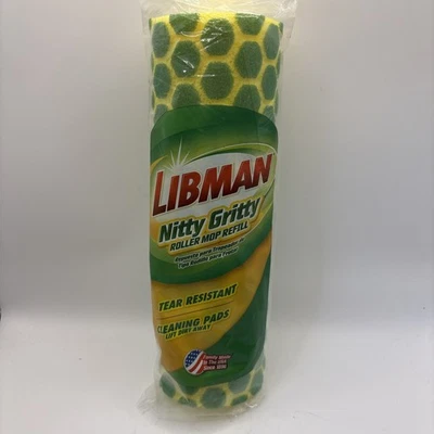 Libman Nitty Gritty Roller Mop Refill Head Sealed #02011 Yellow Green - Image 1 of 4