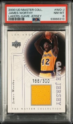 2000-01 Upper Deck Lakers Master Collection #VI James Worthy/300 PSA 8 POP 1 Foto 1 de 4