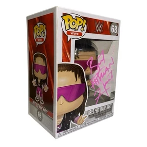 Funko Pop! WWE - Bret "Hit Man" Hart #68 Signed Autographed JSA - Picture 1 of 8