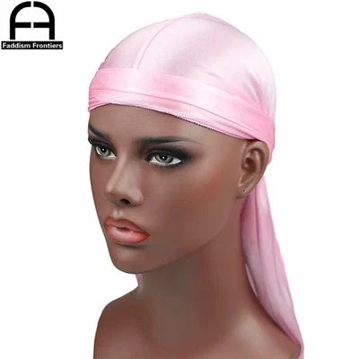 Unisex Mujeres Hombres Seda Durag Turbante Sombrero Pelucas Motociclista Prendas para la cabeza Diadema Cabello. Foto 1 de 4
