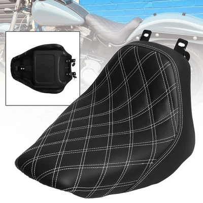For Harley Softail Heritage Classic FLSTC Deluxe Rider Driver Solo Seat Cushion Foto 1 de 4