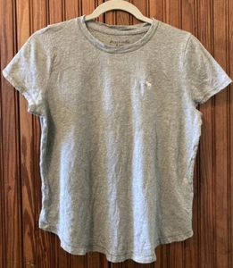 Abercrombie Kids Girls Short Sleeve  Gray T-shirt Size 15/16 - Picture 1 of 5