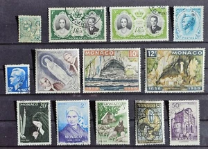 MONACO OUT OF 1891 - 1958 RAINIER GRACE KELLY WEDDING SMALL COLLECTION USED B63 - Bild 1 von 1