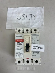 Eaton Cutler-Hammer HFD3060 Industrial Circuit Breaker 3 Pole, 60 Amp, 600VAC - Picture 1 of 3