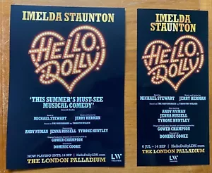 Hello Dolly Flyers Imelda Staunton Promo Theatre West End Palladium L/S x2 - Picture 1 of 2