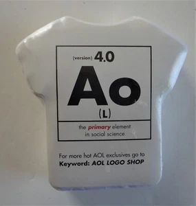 2 New Vtg 1998 Era AOL Version 4.0 T-Shirt The Primary Element In Social Science - Picture 1 of 6