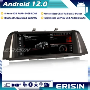 10.25" Android 13 Autoradio GPS Navi CarPlay DAB+4G WIFi für BMW 5er F10 F11 CIC - Bild 1 von 13