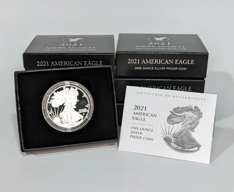 2021-S Silver Proof Type 2  American Silver -  free expedited shipping Cover