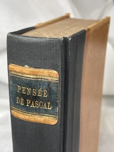 1847 PASCAL ‘PENSÉES DE PASCAL’ (THOUGHTS OF PASCAL) HC Leather VG French - Picture 1 of 17