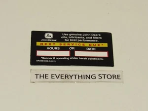 JOHN DEERE LOT OF 50 COUNT SERVICE REMINDER STICKERS NEW FREE SHIP - Picture 1 of 1
