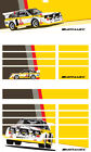 Motamec PRO94 Skrzynia narzędziowa Audi Quattro S1 Rally Samochód Magnetyczne naklejki Zestaw naklejek