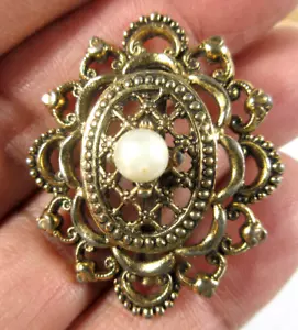 Broche vintage de alfiler de metal tacoa - Imagen 1 de 4