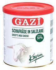 Gazi Schafskäse in Salzlake 3x 400g Dose 50% Fett i.Tr. Schafkäse Koyun peyniri