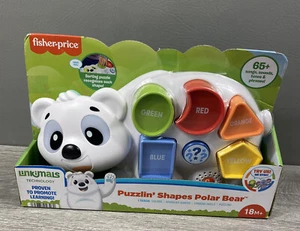 Linkimals Toddler Learning Toy Puzzlin’ Shapes Polar Bear with Interactive Sync - Picture 1 of 8