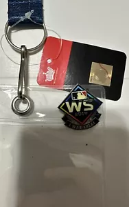 2019 World Series Official MLB Licensed Ticker Holder Lanyard + I WAS THERE Pin - Picture 1 of 6