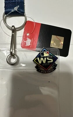 2019 World Series Official MLB Licensed Ticker Holder Lanyard + I WAS THERE Pin - Image 1 of 4