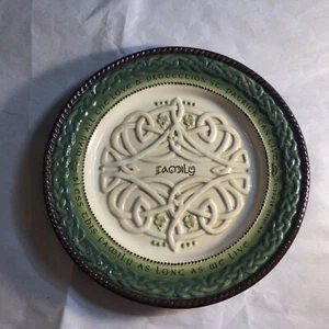 Grasslands Road Irish Blessing FAMILY Teller mit keltischem Knoten 8 Zoll, NEU - Bild 1 von 2