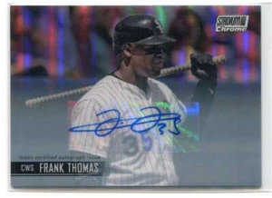 Autógrafos Stadium Club 2021 insertados cromados SCCAFT Frank Thomas automático 24/25 - Imagen 1 de 1
