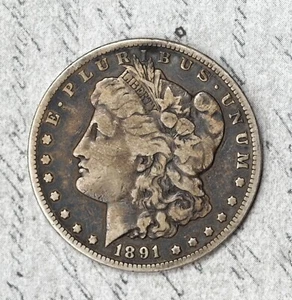1891-CC Morgan Dollar Tougher Date Carson City Crusty Original! #EHP5 - Picture 1 of 2