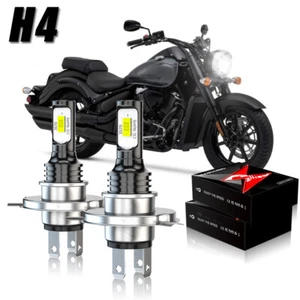 High Power HID LED Headlight H4 Bulbs for Honda Rebel 250 2001-2015 Lights Bulb - Picture 1 of 11