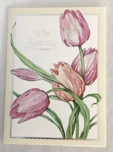 Greeting Card~Tulips ~With Sympathy” - Picture 1 of 5