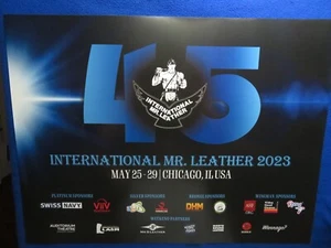 INTERNATIONAL MR. LEATHER 45TH YEAR 18X24 POSTER CHICAGO 2023 - Picture 1 of 1