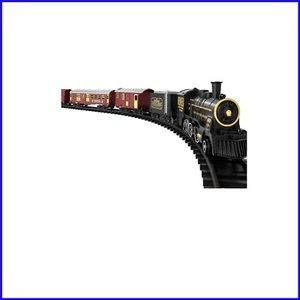 All-in-One Train Set for Kids: Classic Steam Locomotive with Carriage & Tracks - Picture 1 of 8