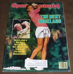 JACK & GARY NICKLAUS SIGNED SPORTS ILLUSTRATED w/ PROOF! MARCH 11, 1985 PGA GOLF - Picture 1 of 2