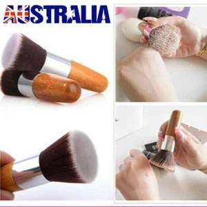 Soft Makeup Tool Flat Foundation Face Blush Kabuki Powder Contour Cosmetic Brush - Picture 1 of 11