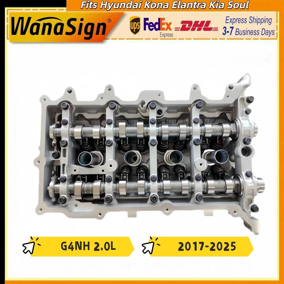 Engine Cylinder Head Assembly Fits Hyundai Kona Elantra Kia Soul G4NH 2.0L 17-25 - Image 1 of 4
