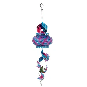 Hanging Solar Swirl Spinner, Purple/Blue - Picture 1 of 1