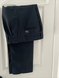 NEW FLYNN O'HARA UNIFORM TWILL PANTS BOYS Size 16 R. NAVY BLUE. Great Condition - Picture 1 of 7