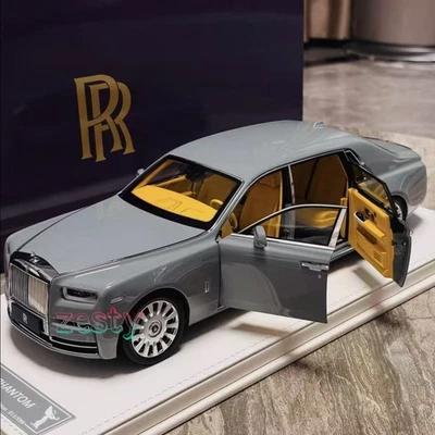 *罕见* 1: 18 灰色劳斯莱斯幻影第 8 代压铸模型汽车  — 第 1/4 张图片